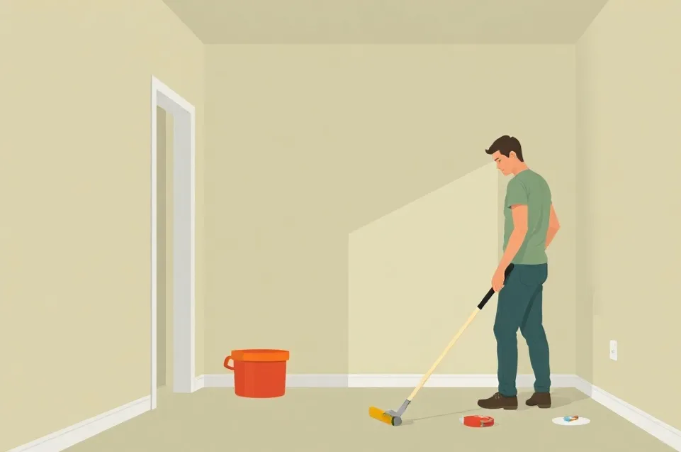 Intérieur rénové après travaux de peinture à Valenton